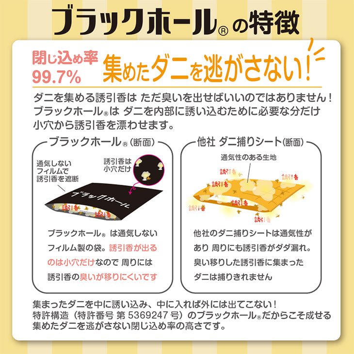 ダニ捕りパック【ブラックホール®】8個セット