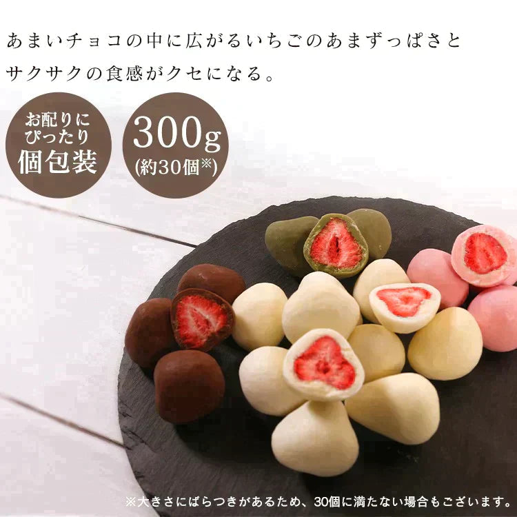 【カートアップNG】【訳あり】【賞味期限2023/6/3】まるごといちごチョコ 300g ストロベリーチョコ【エコ得】