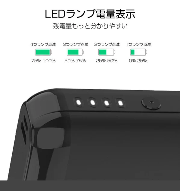 モバイルバッテリー 10000mAh スマホ/タブレット対応 PL保険加入済み 薄型 急速充電 2台同時充電 リチウムポリマー電池