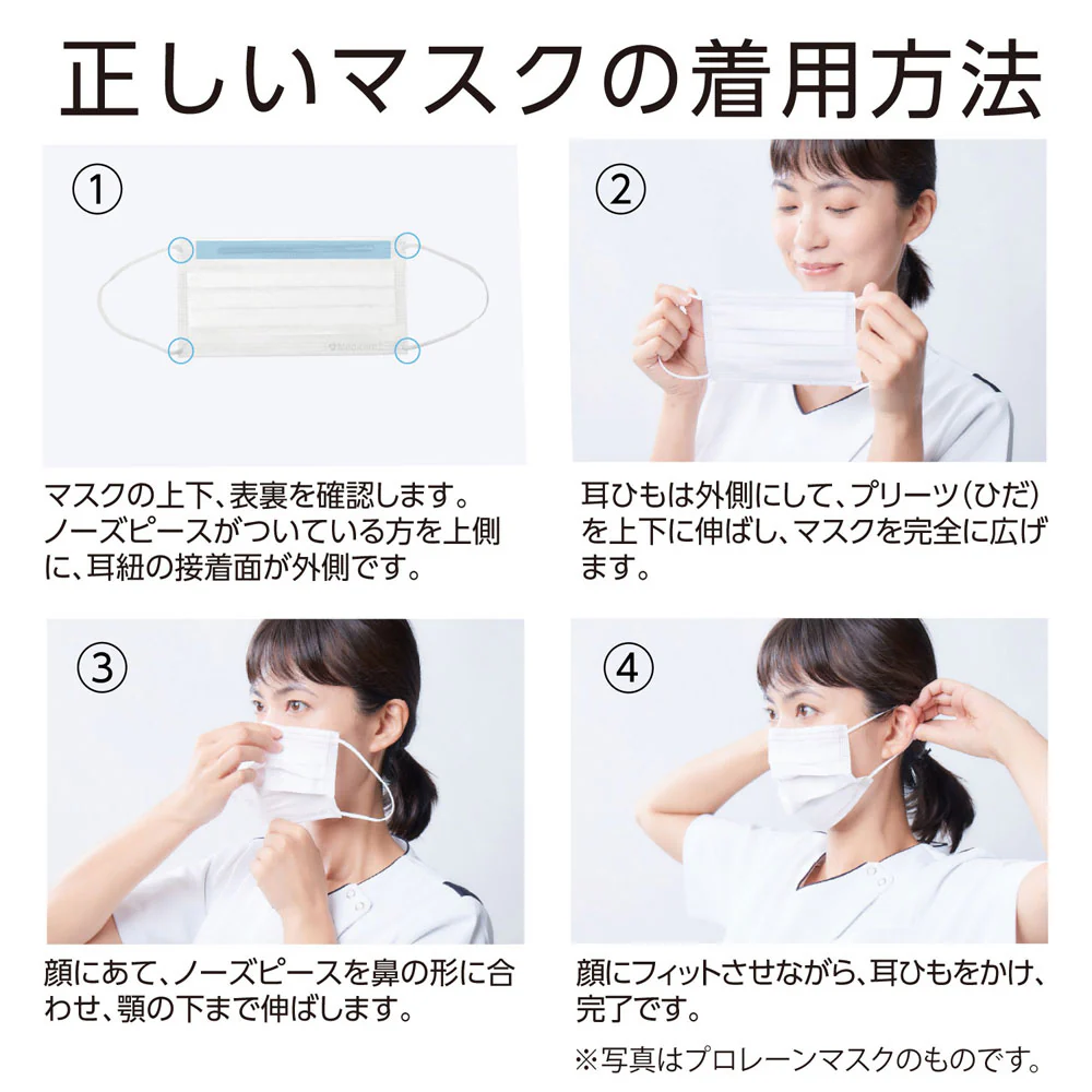 メディコム プロレーンマスク リラックス LEVEL1 ライラック 50枚入り X4箱