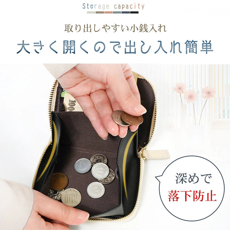 ミニ財布 「ピンクブラウン」 お札折らない レディース メンズ 本革 二つ折り レザー カードケース 小銭入れ コインケース フラグメントケース プレゼント sg169-pibu