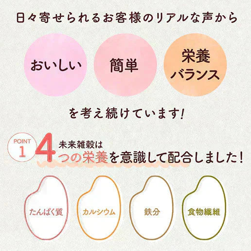 400g 完全国産 未来雑穀21+マンナン 送料無料