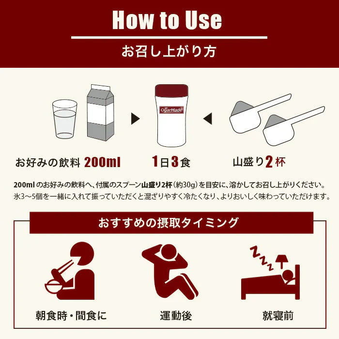 ホエイプロテイン 1kg リッチチョコレート フレーバー プロテイン ダイエット アミノ酸スコア100 インフォームドチョイス (OgarMade) オーガーメイド