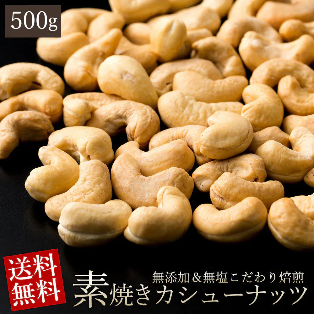カシューナッツ 無塩 素焼き 500g  愛すべきナッツ 素焼きカシューナッツ 無塩 無添加 素焼き ロースト カシュー ナッツ ローストカシューナッツ おつまみ おやつ 訳あり 製菓・製パン材料