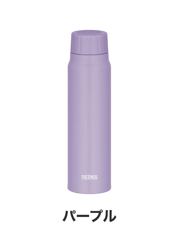 (カーキ)サーモス 水筒 炭酸 500ml 保冷炭酸飲料ボトル FJK-500 魔法びん 保冷 炭酸ボトル 炭酸水 用 ボトル 直飲み スリム 炭酸飲料 スポーツ飲料OK レジャー アウトドア キャンプ THERMOS