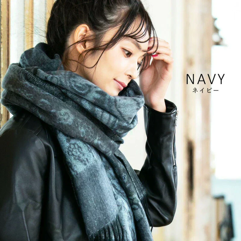 【ブラック】【商品名:セドナーズ大判ストール】