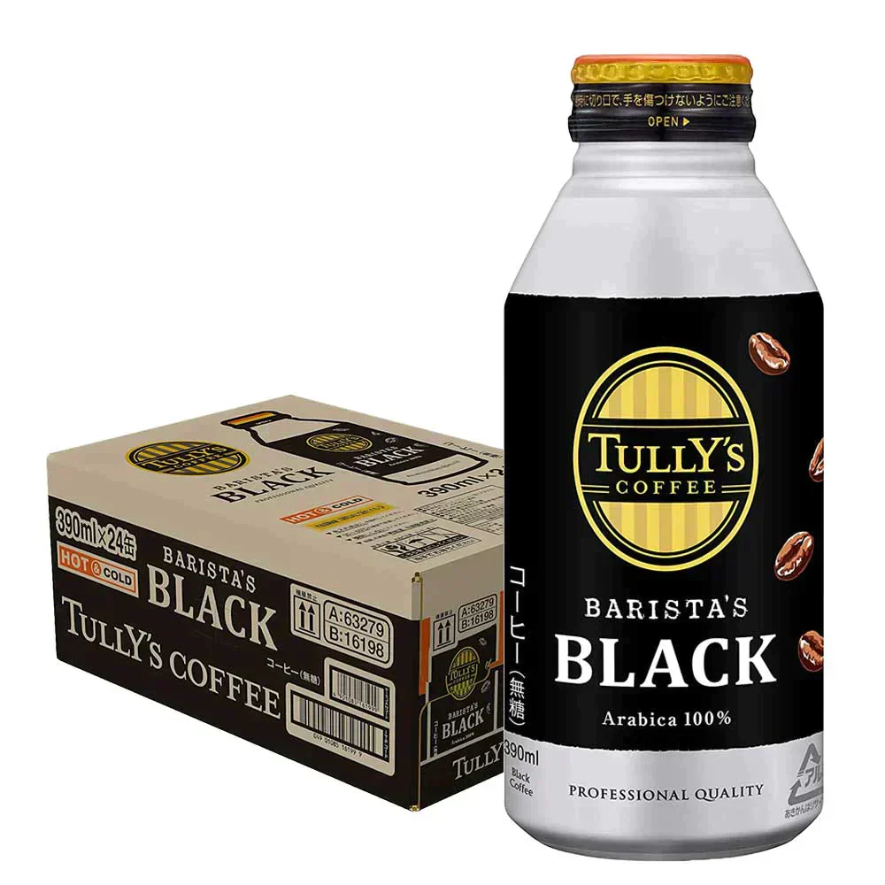 伊藤園 タリーズ コーヒー バリスタズ ブラック 390ml×1ケース/24本