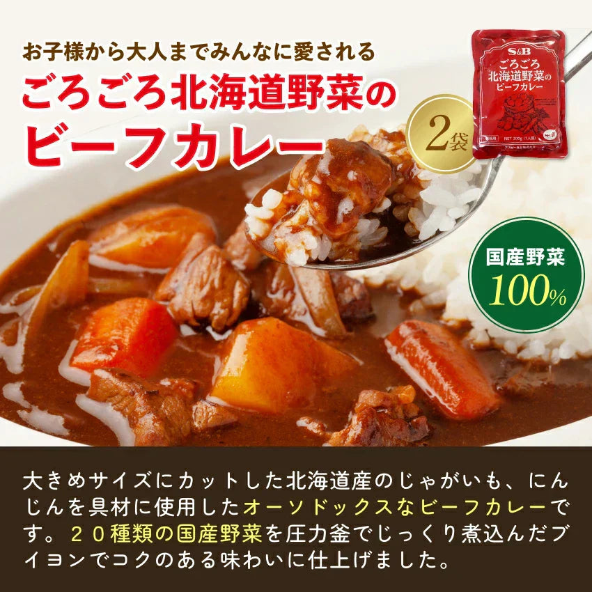 2種ビーフカレー5食セット大阪風あまからビーフカレー3袋+野菜もしっかりビーフカレー2袋