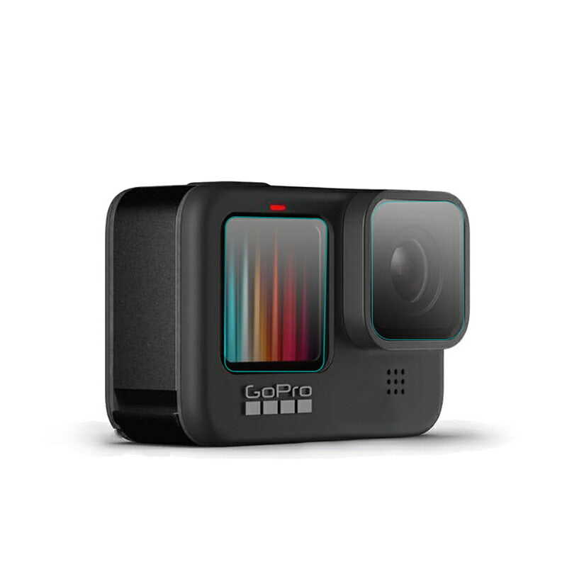 GoPro9 用 9H液晶保護 強化ガラスフィルム カメラレンズフィルム 保護シート 気泡ゼロ 貼りやすい スクリーン+レンズ用 汚れとホコリと傷を防ぐ 3枚セット