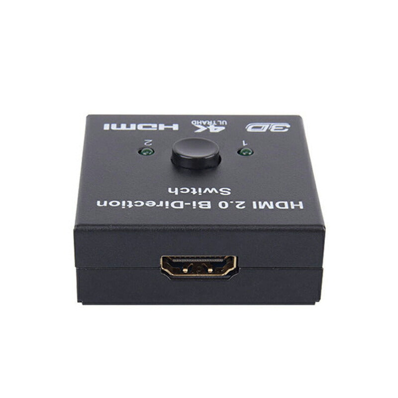 HDMI 切替器 2⇔1 分配器 セレクター スプリッター ボタン 手動 入力出力 双方向 4K 3D ver2.0 Switch PS4 パソコン テレビ プロジェクター対応