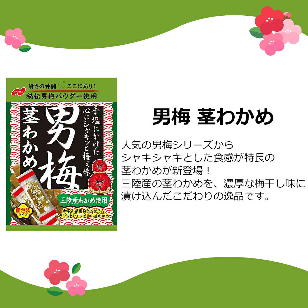 【送料無料】男梅5種+梅ねり1種(ほし梅 梅干し 男梅シート はちみつほし梅 茎わかめ 梅ねり)計6個セット