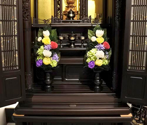 枯れない仏花 麗蘭(れいらん) 大サイズ 仏花 プリザーブドフラワー 枯れない お彼岸 彼岸 喪中 法事 仏壇 仏壇用 命日 一周忌 三回忌 お供え花