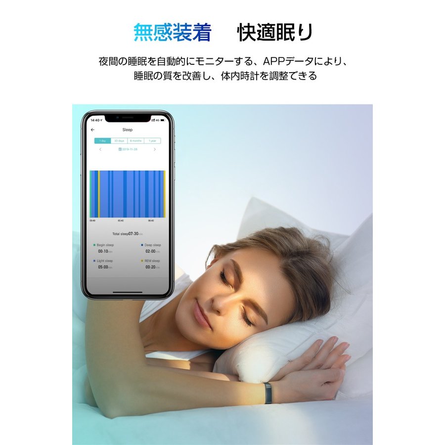 【ブルー】スマートウォッチ スマートブレスレット IP68防水 防塵 心拍計 血圧計 歩数計 消費カロリー 睡眠検測 運動記録 カラースクリーン アプリ通知 アラーム【プチプラ特集】