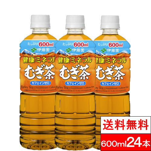 【送料無料】 【1ケース】 伊藤園 健康ミネラル麦茶600ml×24本