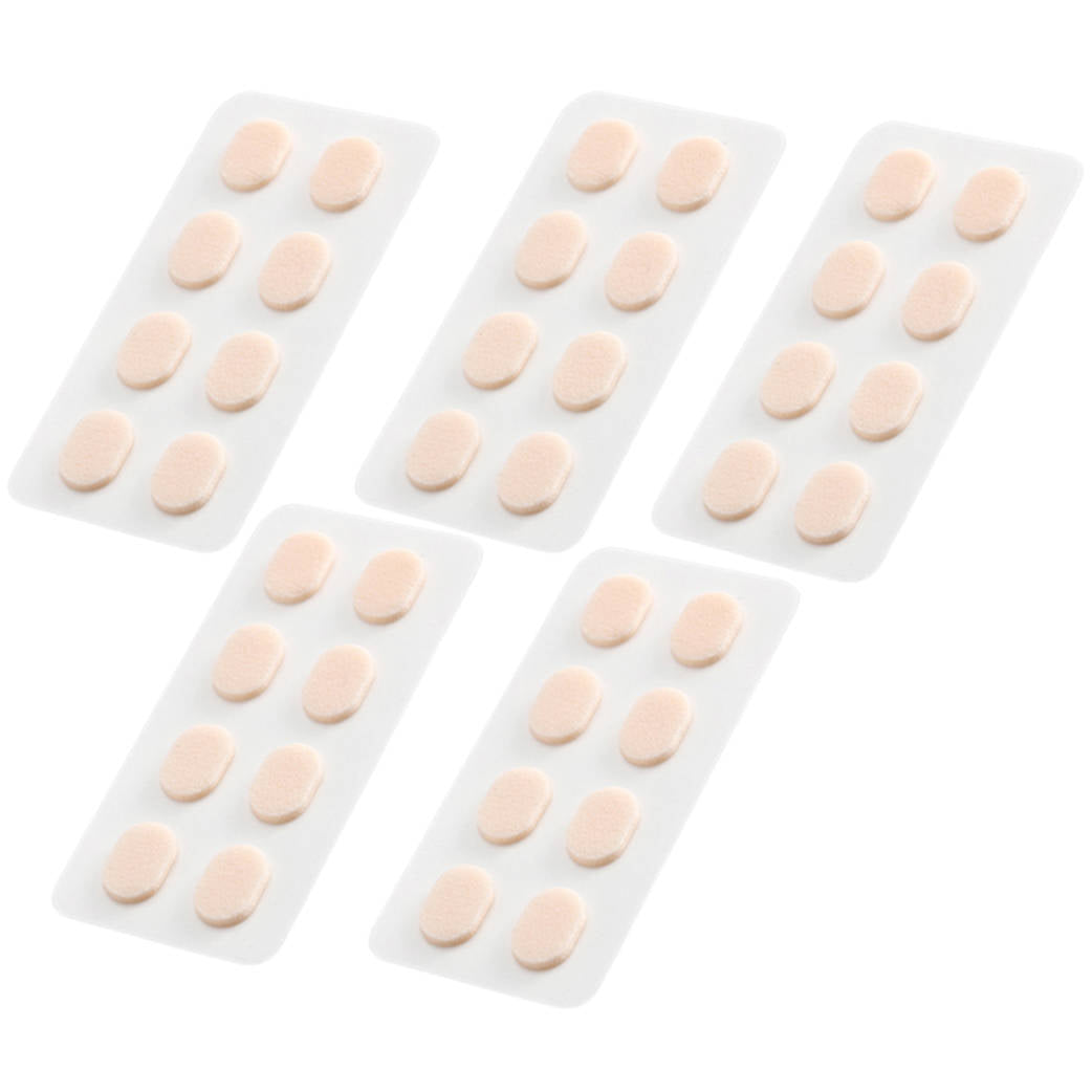 眼鏡鼻パッドクッション5枚 黒 跡がつかない 眼鏡 鼻あてクッション メガネズレ防止 すべり スポンジ 柔らかい 痛くなくなる シール 粘着式 お得