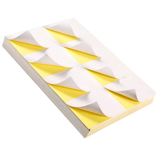 ラベルシール 8面 A4サイズ 50枚 400片 直角 余白無し ツヤ消し 強粘着タイプ インクジェット レーザープリンター両方対応 インク付きやすい 用紙 OA用品