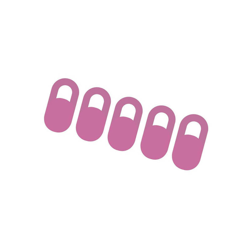 覗き防止レンズカバー 白 同色5枚セット 盗撮防止 カメラ隠し 在宅ワーク テレワーク パソコン PC スマホ タブレット iPad iPhone ウェブカメラカバー