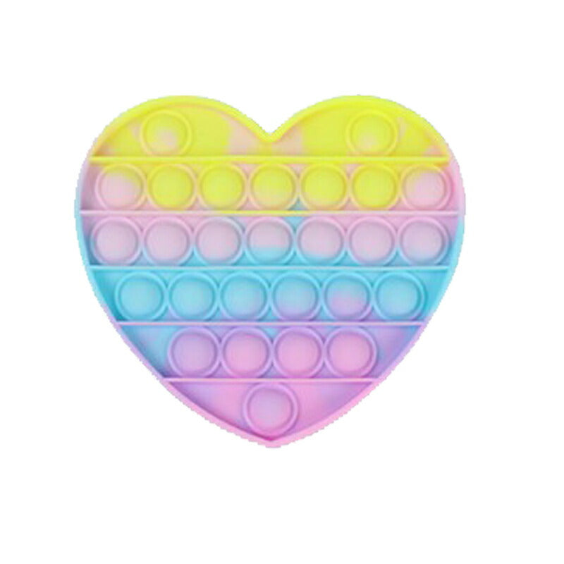 子供クリスマスプレゼント まる プッシュポップ 1枚 クリーム色 バブル大きい 安い パズル ブロック スクイーズ 知育玩具 シリコン プチプチ カラフル おもちゃ