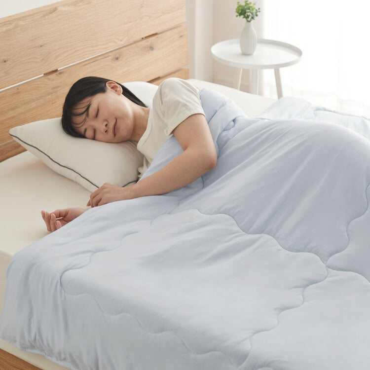 (カラー:ピンク/サイズ:ダブル)with core コアヤーン 冷感肌掛け布団 ダブル 180×190cm 接触冷感 Q-MAX0.46 吸水速乾 洗える ナイロン ポリエチレン コアヤーン繊維 掛布団 掛け布団 肌布団 ウィズコア【送料無料】