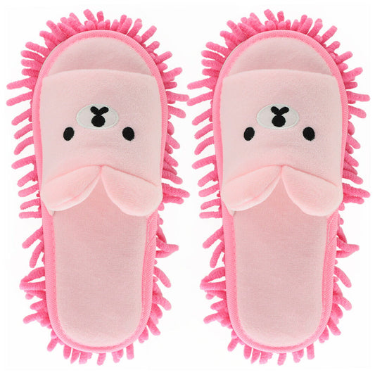 スリッパ ピンク XS モップスリッパ 前開き かわいい 子供 大人 レディース メンズ ジュニア 女性 男性 床掃除 ファミリー カップル用 室内 履物 床拭き 静音 家族でお揃い