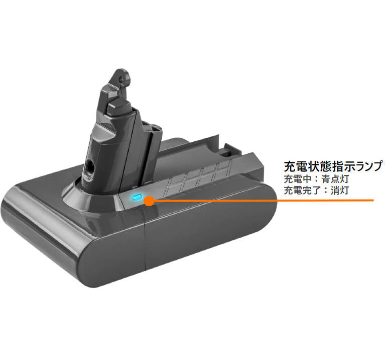 ダイソン バッテリー 互換 3000mAh dyson V6 SV07 SV09 DC58 DC59 DC72互換 21.6V 3.0Ah 認証済み 壁掛けブラケット対応 掃除機パーツ 交換用充電電池
