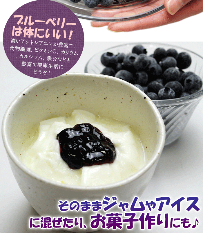 【先着10購入限定・22%OFF】冷凍ブルーベリー1kg 100kg限定入荷☆山形県羽黒地区産!!冷凍