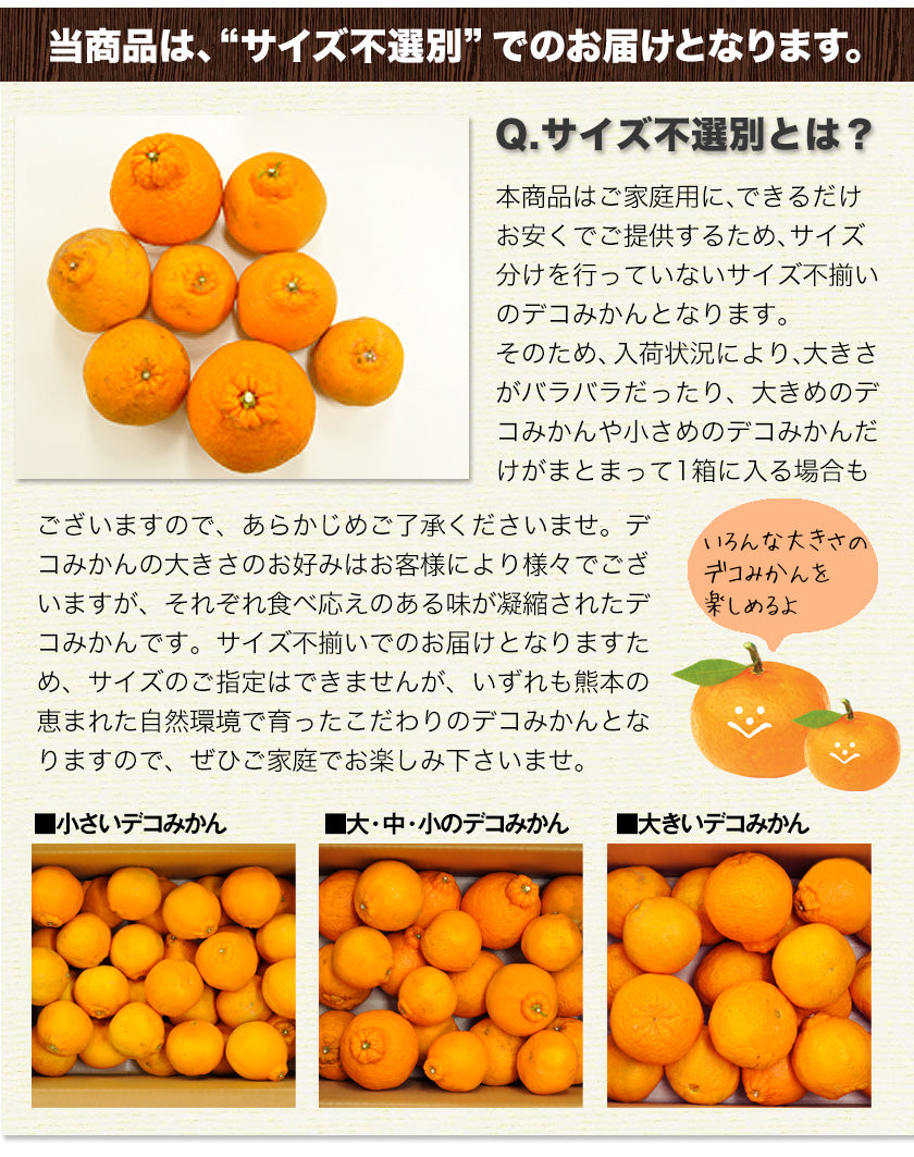 訳あり デコみかん 4kg