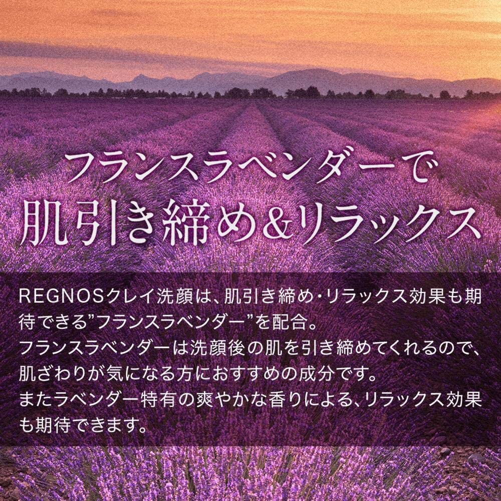クレイ洗顔 洗顔フォーム 【べたつきやすい肌に】 洗顔 REGNOS(レグノス)男性用