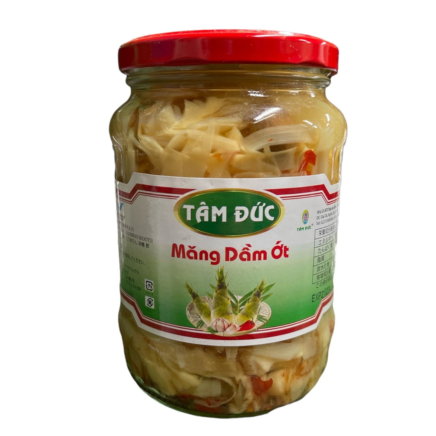 【3人シェア買いでお得】たけのこ水煮 唐辛子入り TAM DUC 800g 1瓶 MANG DAM OT TAM DUC 800g 1HU