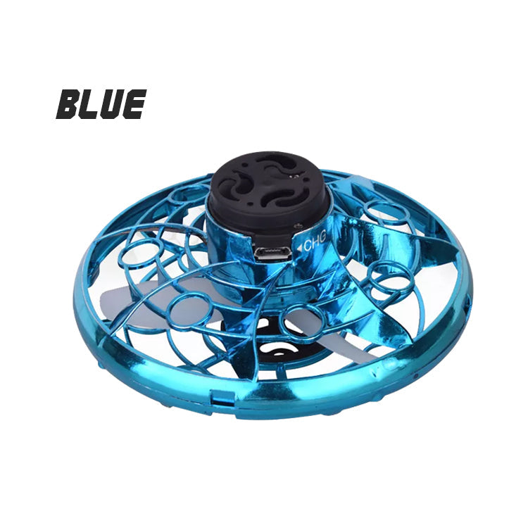 【BLUE】 ハンドスピナー UFOハンドスピナー ドローン トイドローン ラジコン 小型 子供 プレゼント フライングハンドスピナー おもちゃ 知育玩具 UFO hand spinner