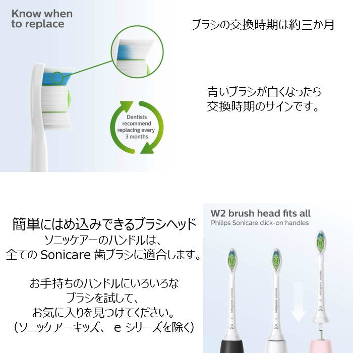 フィリップス ソニッケアー 替えブラシ 純正 ホワイトプラス レギュラーサイズ 4本入り 正規品