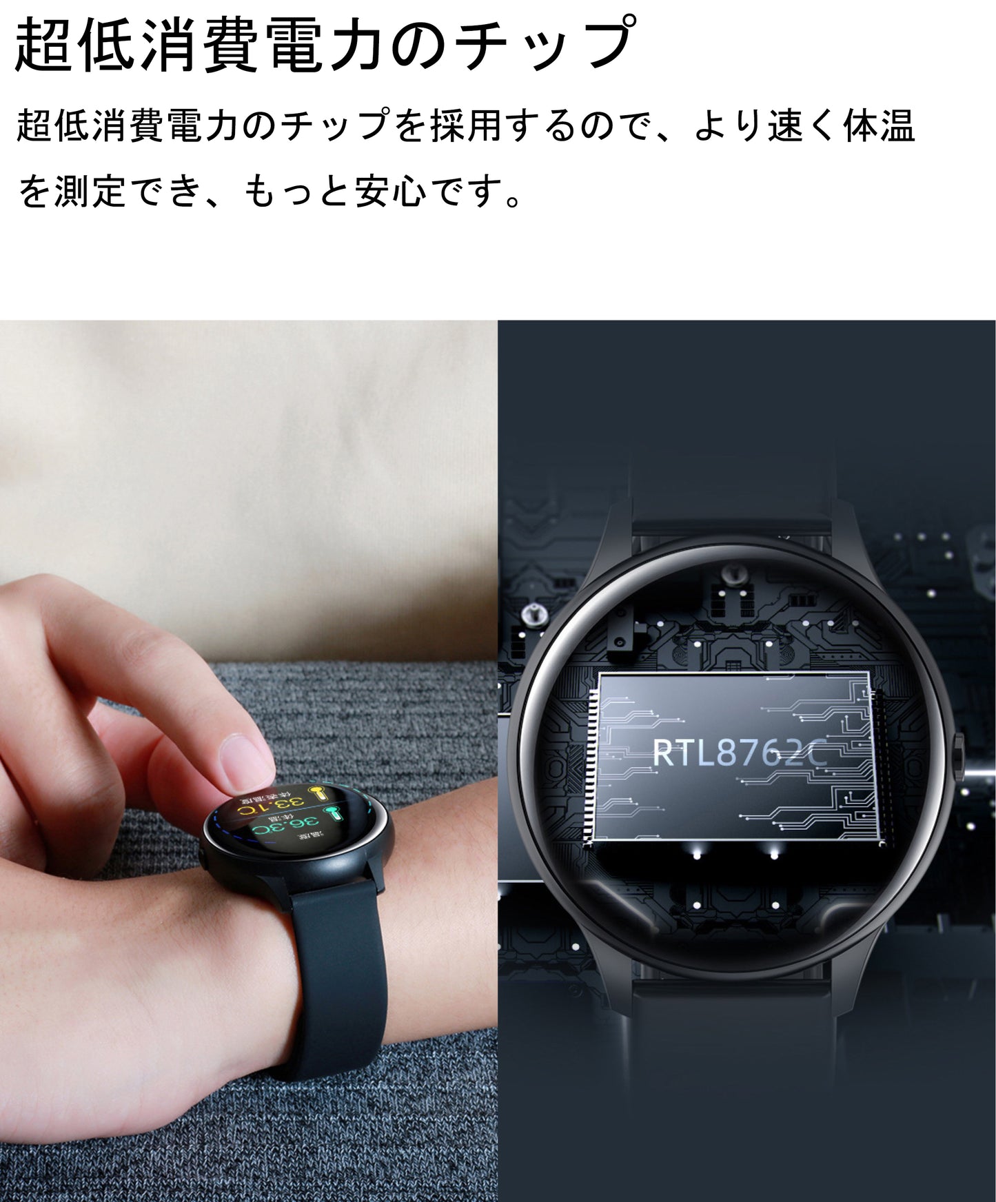 スマートウォッチ 2020最新仕様(m54)シルバー