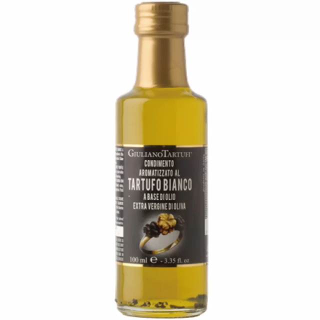 【20人シェア買いでお得】白トリュフオイル /ジュリアーノ・タルトゥーフィ 100ml(CONDIMENTO AROMATIZZATO AL TARTUFO BIANCO)