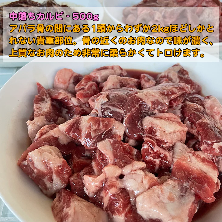 牛肉の焼肉セット 1kg たれ付ハラミと中落ちカルビの最強セット 1000g バーベキュー BBQ カルビ丼 牛肉 お肉 冷凍