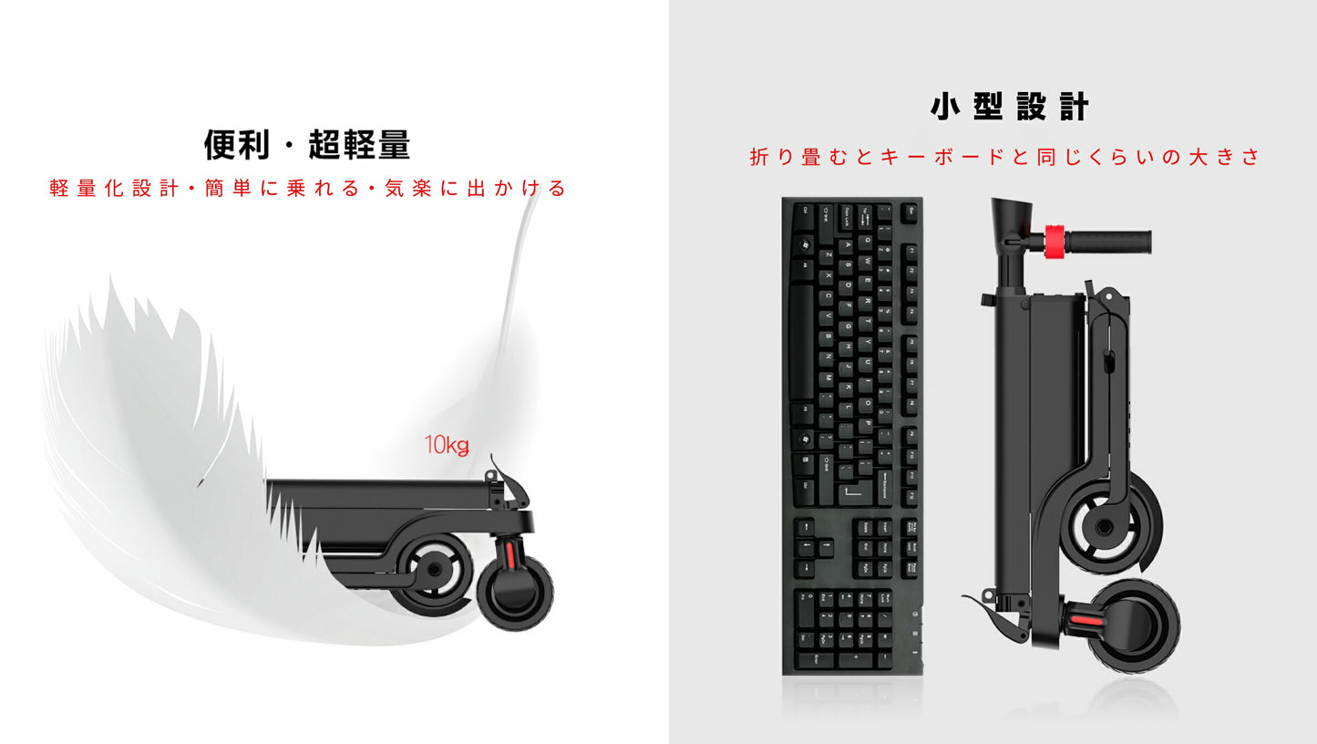 キックボード 電動キックボード 電動 キックボード リュックに入れられる ブレーキ付き片手でワンクリックで折り畳める 電動キックボード LEDライト 最超軽量 バッテリー Bluetoothスピーカー付きスクーター スケートボード 電動バイク
