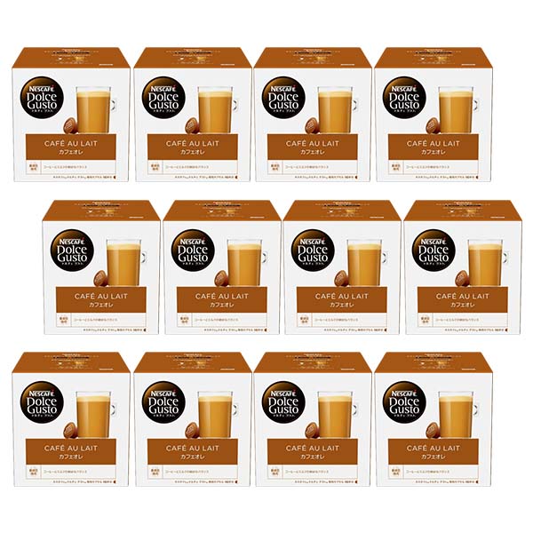 ネスカフェ ドルチェグスト 専用カプセル カフェオレ×12箱【3~4営業日以内に出荷】【送料無料】ネスレ ネスカフェ コーヒー ホットコーヒー
