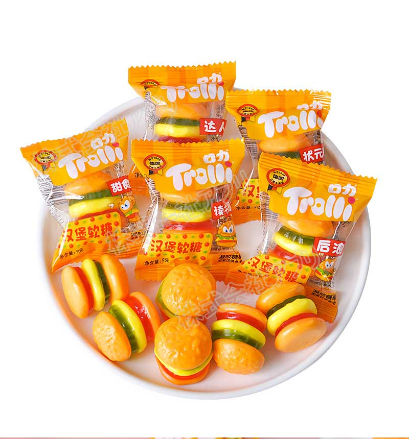 【数量限定 訳あり】ハンバーガーグミ 20個入り Trolli トローリ 人気 菓子 グミ 個包装 ※ お菓子 スイーツ SNSで話題