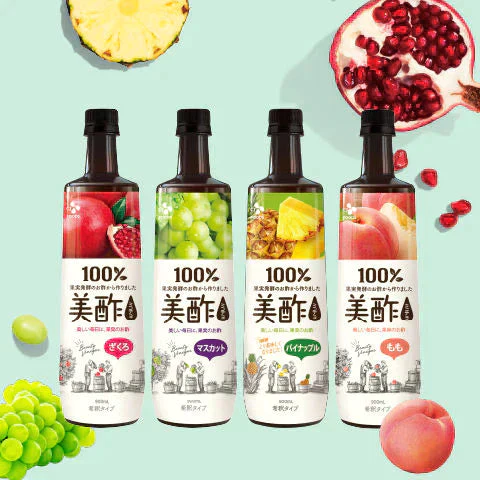 【公式】【670円/1本】美酢(ミチョ)希釈タイプ4本セット(ざくろ、マスカット、パイナップル、もも)送料無料(一部地域除く)【ゲリラセール】