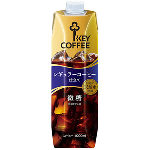 キーコーヒー KEY COFFEE レギュラーコーヒー仕立て リキッドコーヒー 微糖 1000ml×24本【7〜10営業日以内に出荷】 1L 珈琲