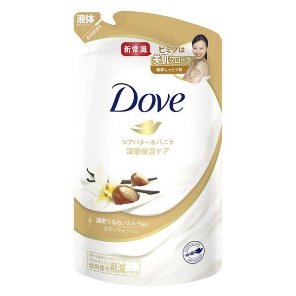 ダヴ(Dove) ボディウォッシュ(ボディソープ) シアバター&バニラ 詰め替え 340g