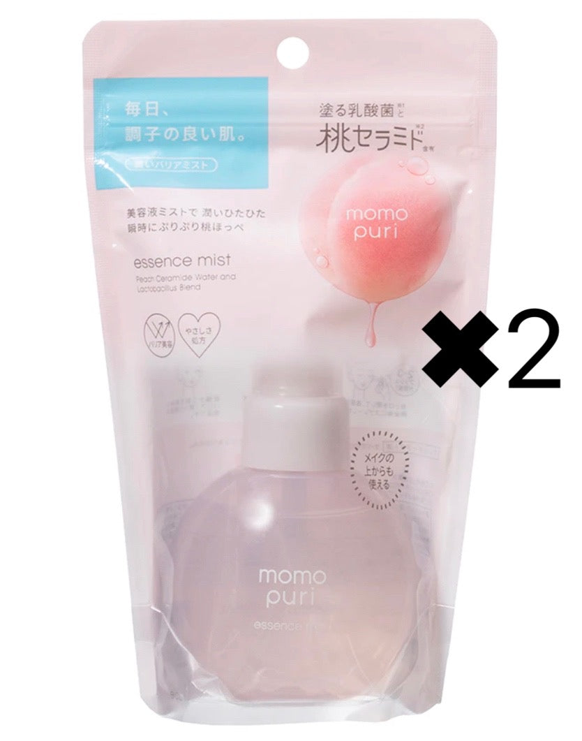 2個セット BCL ももぷり ぷりっと桃肌ミスト 塗る乳酸菌 桃セラミド 80ml