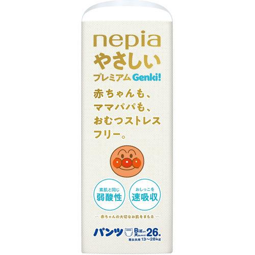 【ケース販売】ネピア やさしいプレミアムゲンキ! パンツ Bigより大きいサイズ 13〜28kg ( 26枚入×3)