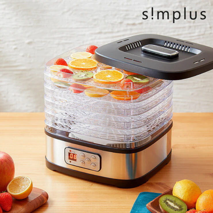 【超シェア買い祭】simplus シンプラス フードドライヤー SP-FD01 ドライフルーツ 無添加 おやつ 食品乾燥機 ディハイドレーター ドライフード