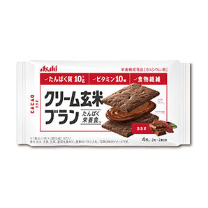 6袋 アサヒ クリーム玄米ブラン カカオ