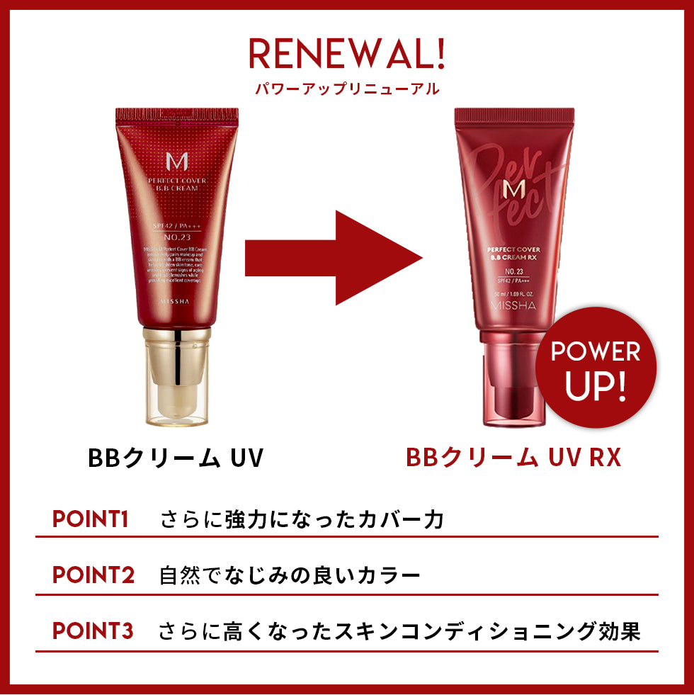 【3人シェア買いでお得】【21号明るい肌色】ミシャ パーフェクトカバー BBクリーム RX SPF42 PA+++/ 50ml 韓国コスメ ファンデ 21番 化粧下地 ファンデーション 人気 韓国 メイク ツヤ肌 くすみ 毛穴 カバー コスメ 化粧品 メイク 定形外 送料無料