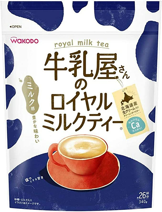 牛乳屋さんのロイヤルミルクティー 340g袋