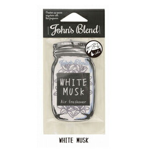【メール便OK】John'sBlend ジョンズブレンド Air Freshener エアーフレッシュナー WHITEMUSK ホワイトムスク OA-JON-1-1