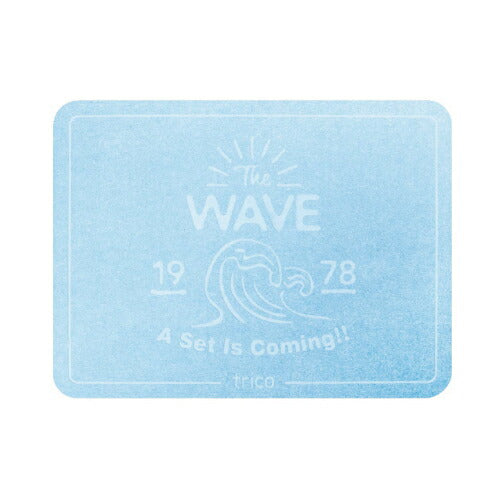 【送料無料】trico 珪藻土 バスマットサーフ TheWAVE ブルー