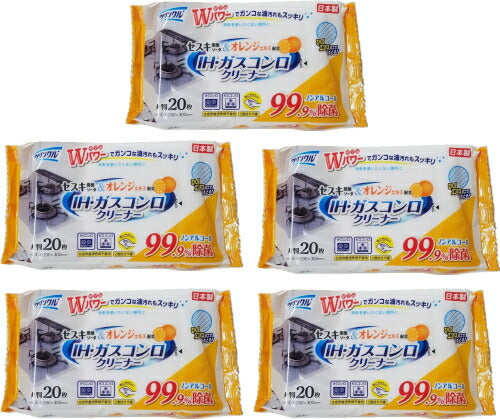クリンクル IH・ガスコンロクリーナー 20枚x5個【宅配便】