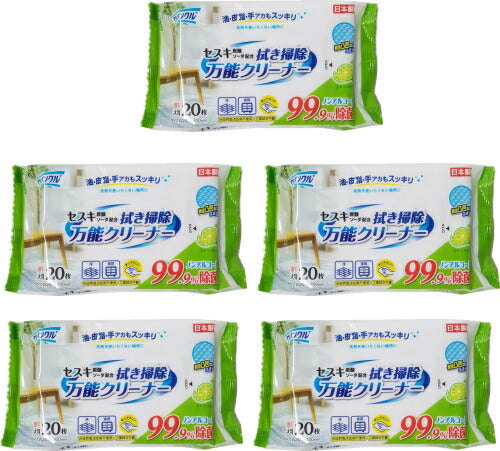 クリンクル 拭き掃除万能クリーナー 20枚x5個【宅配便】